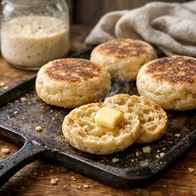 Sourdough English Muffins