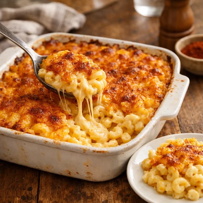 Southern Style Macaroni and Cheese with a Smoky Twist