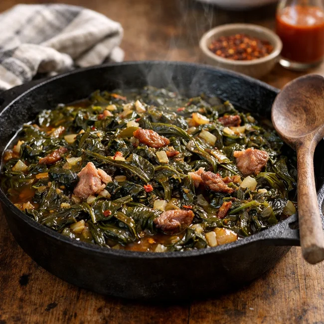 Southern-Style Spicy Collard Greens