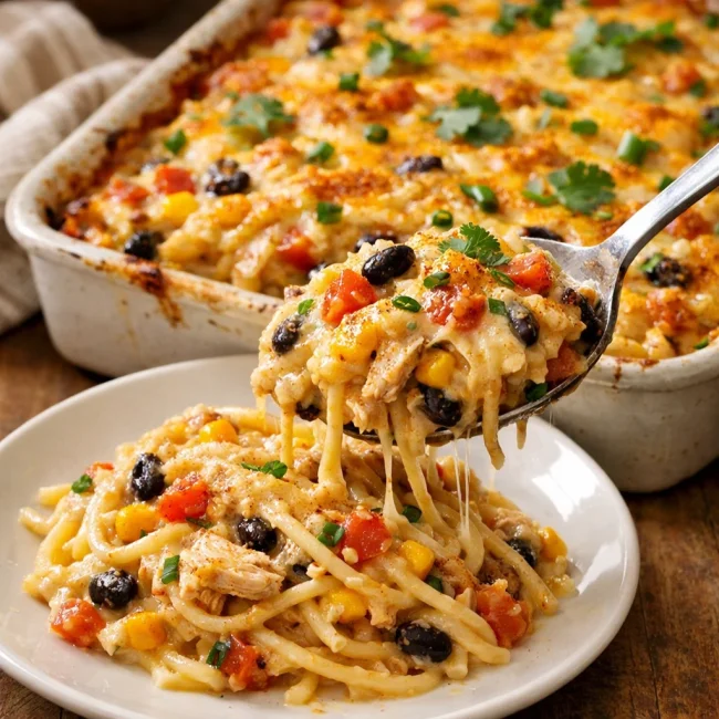 Southwest Chicken Spaghetti