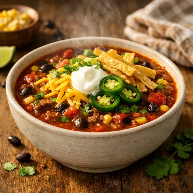 Southwest Fiesta Taco Soup