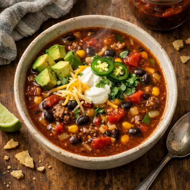 Southwestern Chipotle Taco Soup