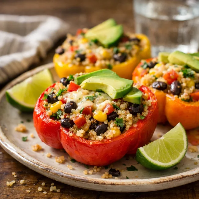 Southwestern Quinoa Stuffed Peppers