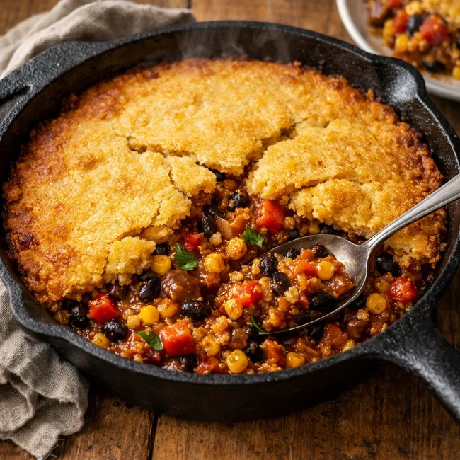 Southwestern Quinoa Tamale Pie