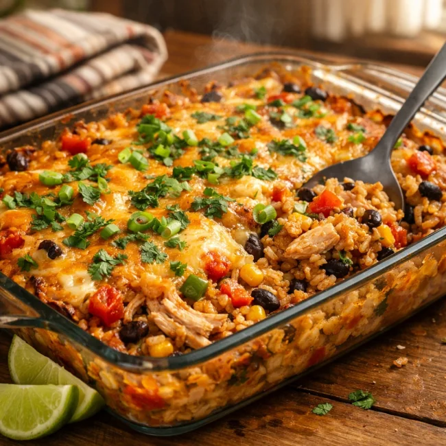 Southwestern Rice and Chicken Casserole