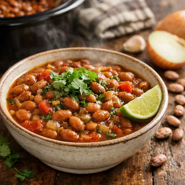 Southwestern Slow Cooker Pinto Beans