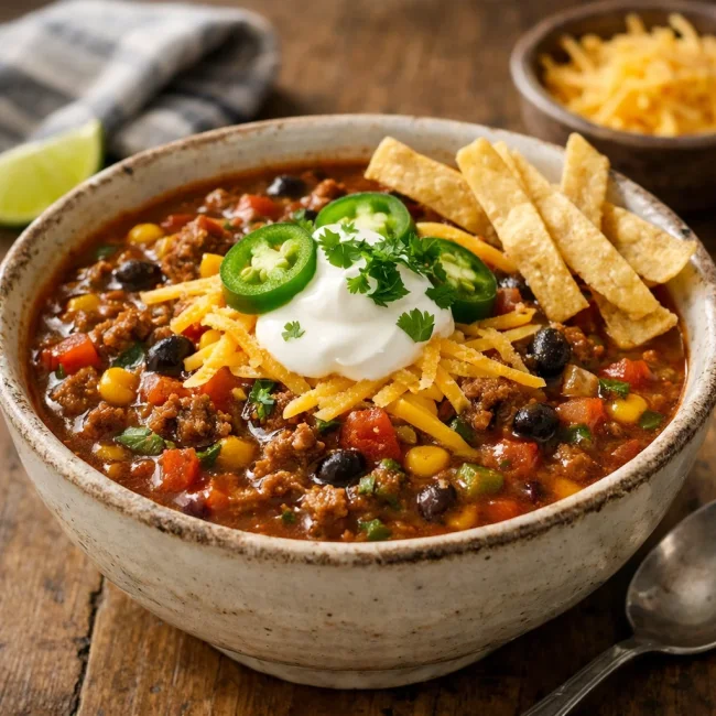Southwestern Spiced Taco Soup
