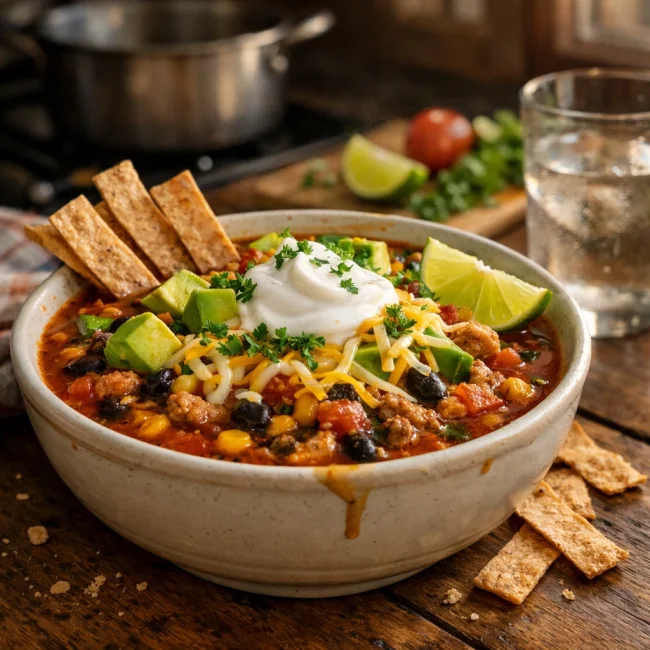 Southwestern Taco Soup Delight
