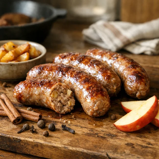Spiced Apple Bratwurst Sausage
