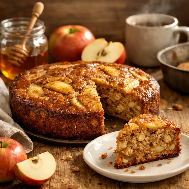 Spiced Apple Honey Cake