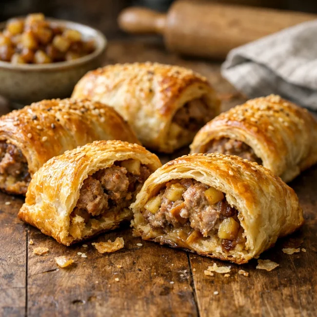 Spiced Apple Sausage Rolls
