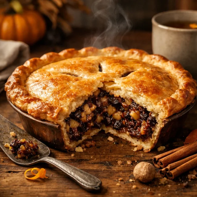 Spiced Autumn Mincemeat Pie