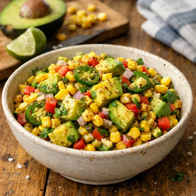 Spiced Avocado Corn Salad