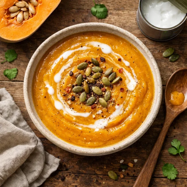 Spiced Butternut Squash & Coconut Soup