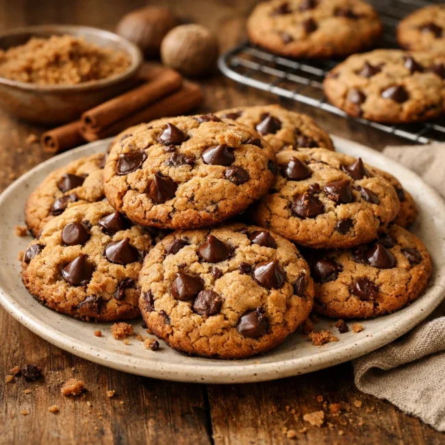 Spiced Chocolate Chip Cake Mix Cookies