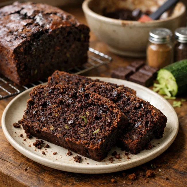 Spiced Chocolate Zucchini Bread