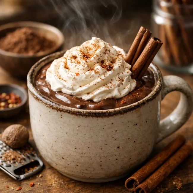 Spiced Cinnamon Hot Chocolate