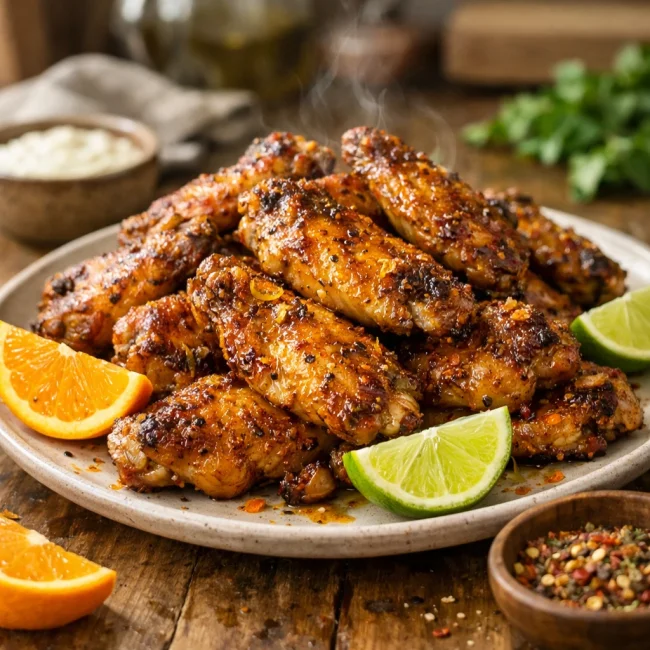 Spiced Citrus Chicken Wings
