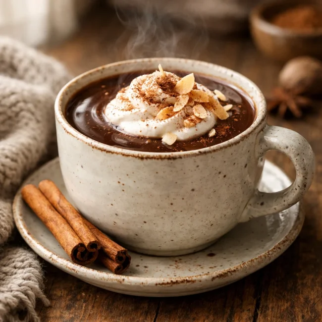 Spiced Coconut Hot Chocolate