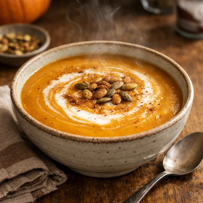 Spiced Coconut Pumpkin Soup