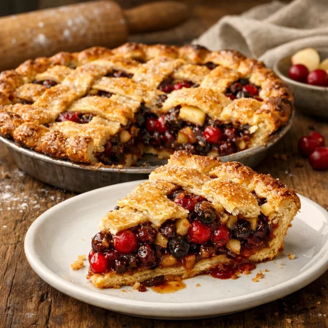 Spiced Cranberry Mincemeat Pie