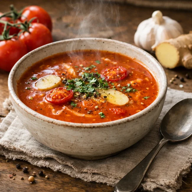 Spiced Ginger Tomato Soup