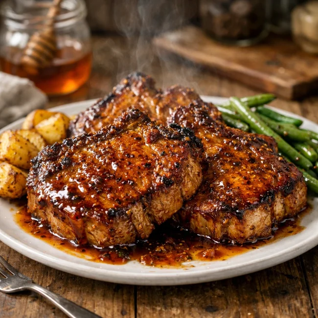 Spiced Honey-Glazed Pork Chops
