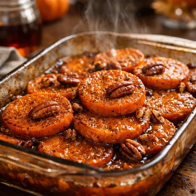Spiced Maple Candied Yams