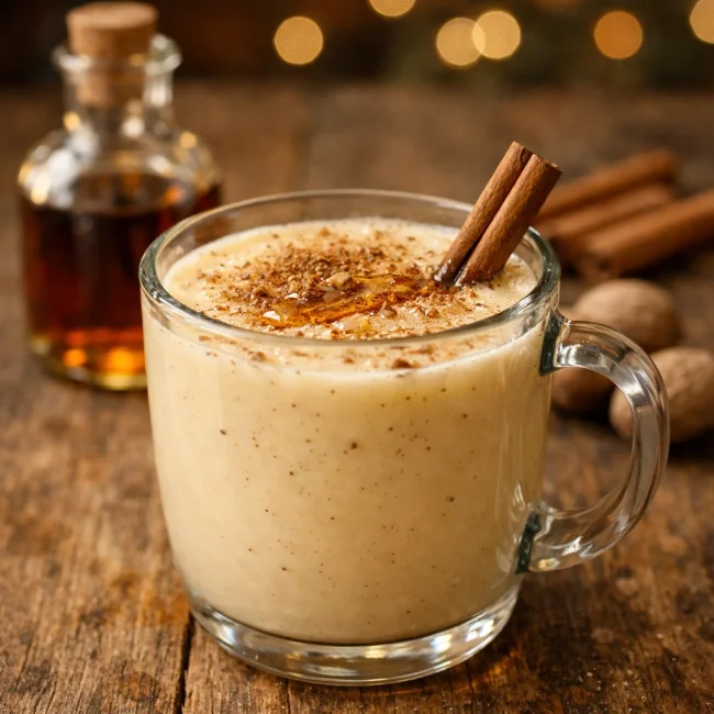 Spiced Maple Eggnog