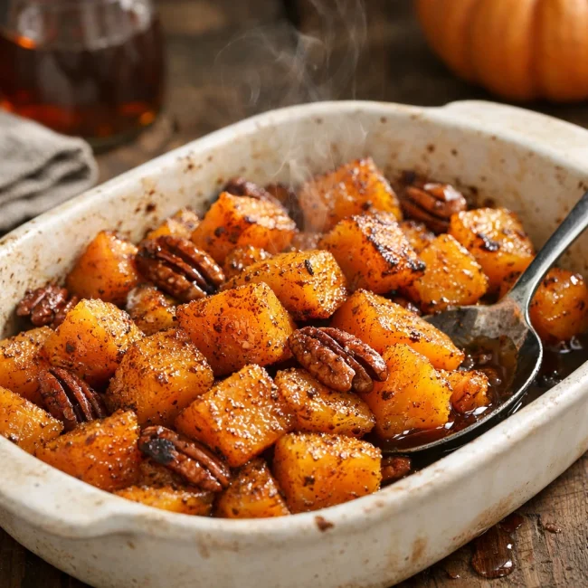 Spiced Maple Roasted Butternut Squash