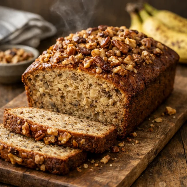 Spiced Nutty Banana Bread