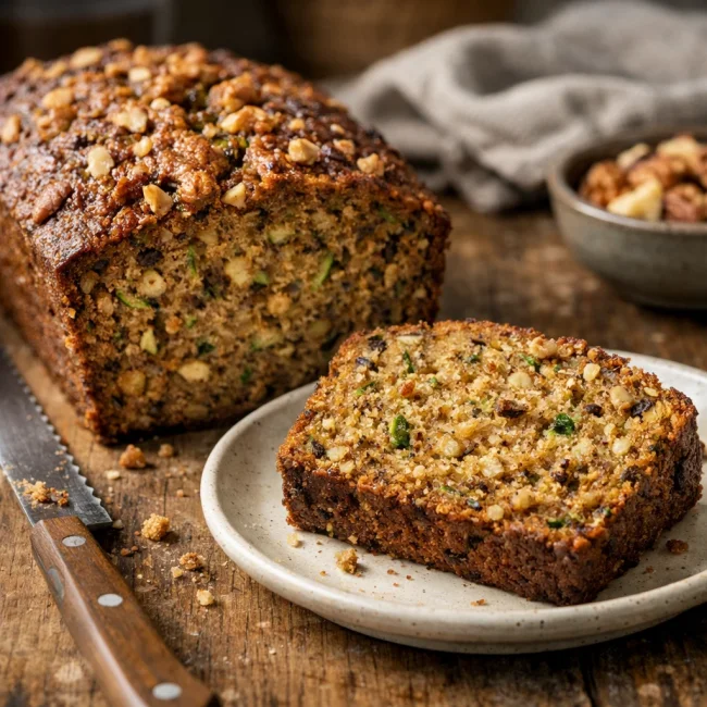 Spiced Nutty Zucchini Bread