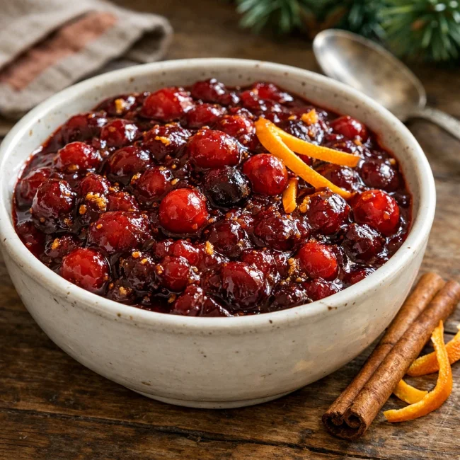 Spiced Orange Cranberry Sauce