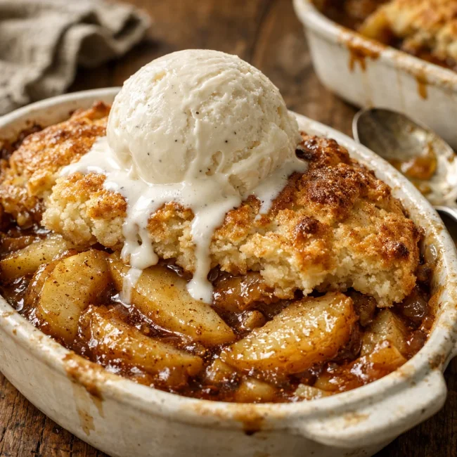 Spiced Pear Cobbler