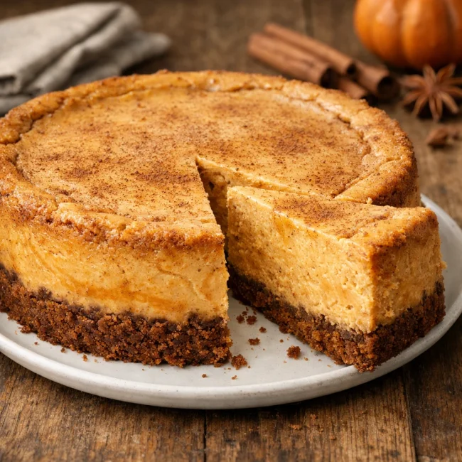Spiced Pumpkin Cheesecake