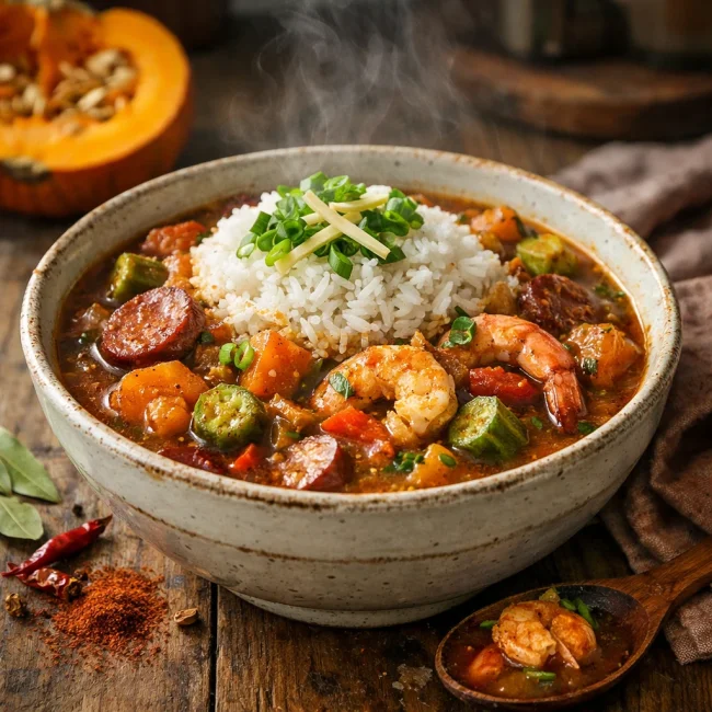 Spiced Pumpkin Gumbo