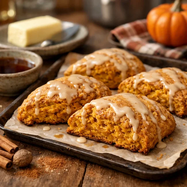 Spiced Pumpkin Maple Scones
