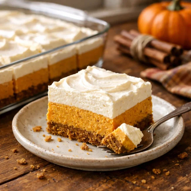 Spiced Pumpkin Parfait Bars