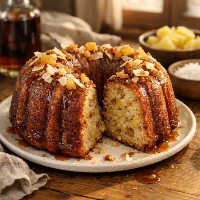Spiced Tropical Rum Cake