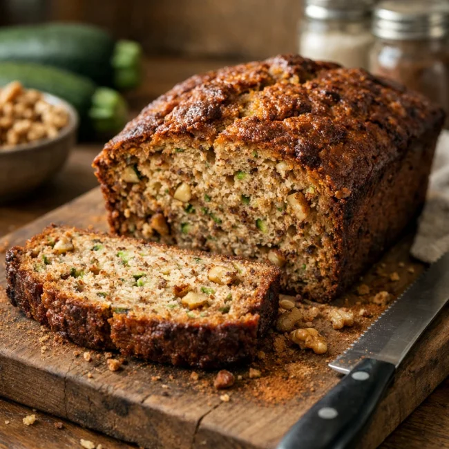Spiced Walnut Zucchini Bread