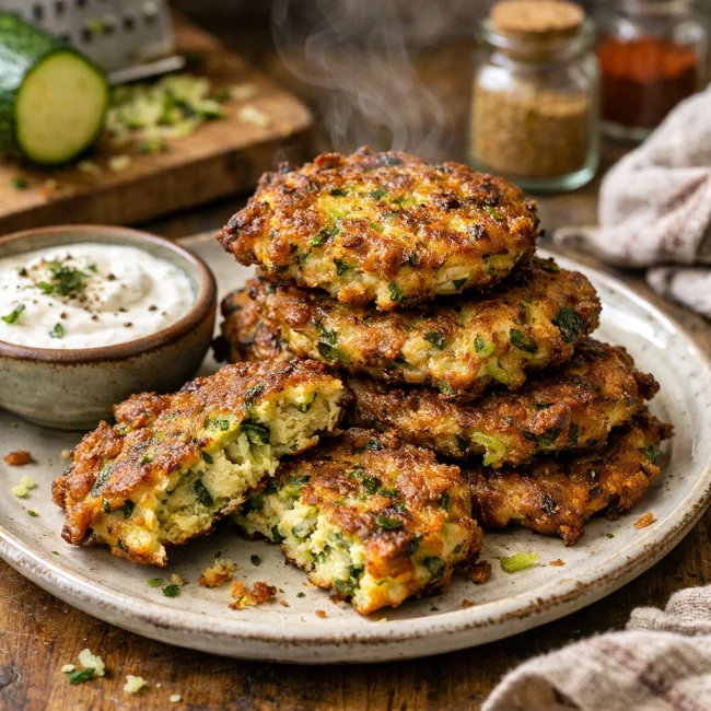 Spiced Zucchini Fritters