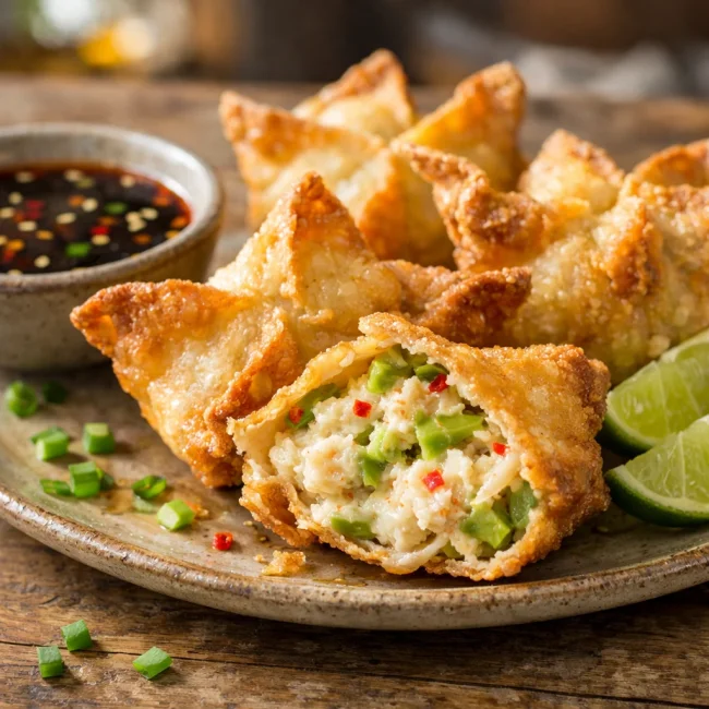 Spicy Avocado Crab Rangoon
