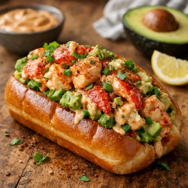 Spicy Avocado Lobster Roll