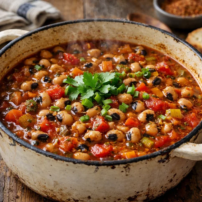 Spicy Black-Eyed Peas Stew