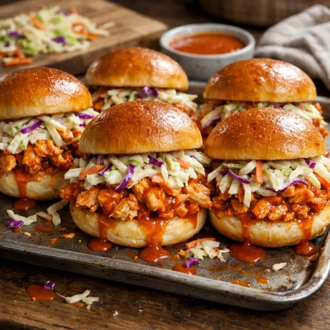 Spicy Buffalo Chicken Sliders