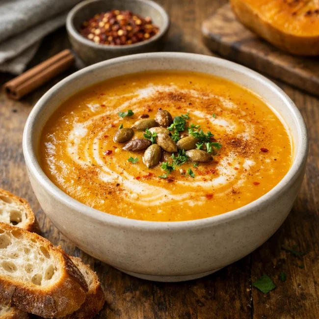 Spicy Butternut Squash Soup