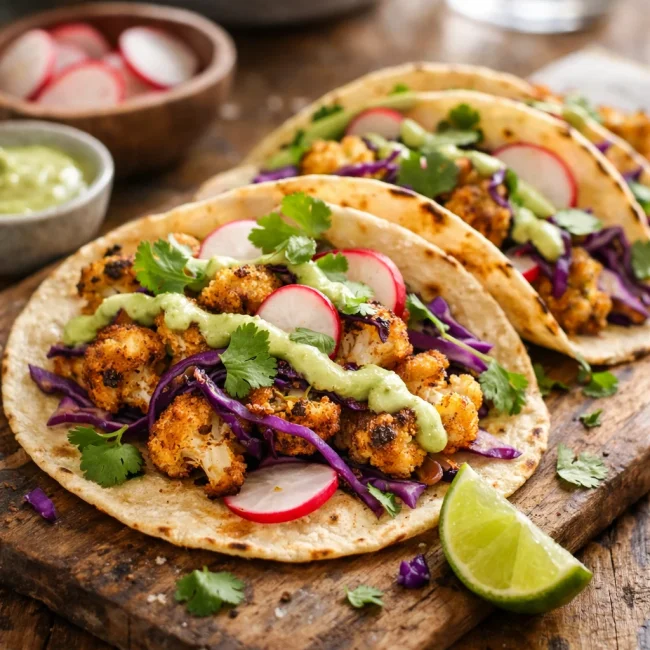 Spicy Cauliflower Tacos