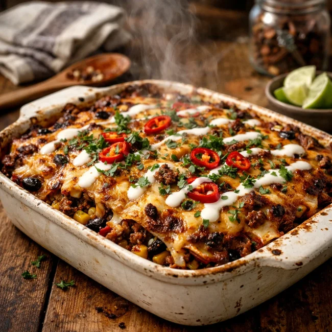 Spicy Chipotle Beef Casserole