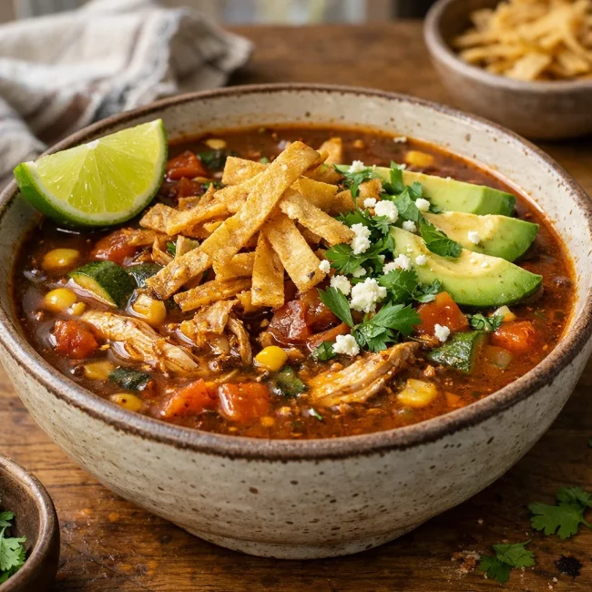 Spicy Chipotle Tortilla Soup