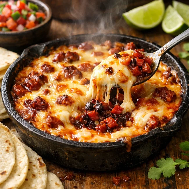 Spicy Chorizo Queso Fundido Surprise